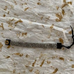 Barely worn leather beaded bracelet